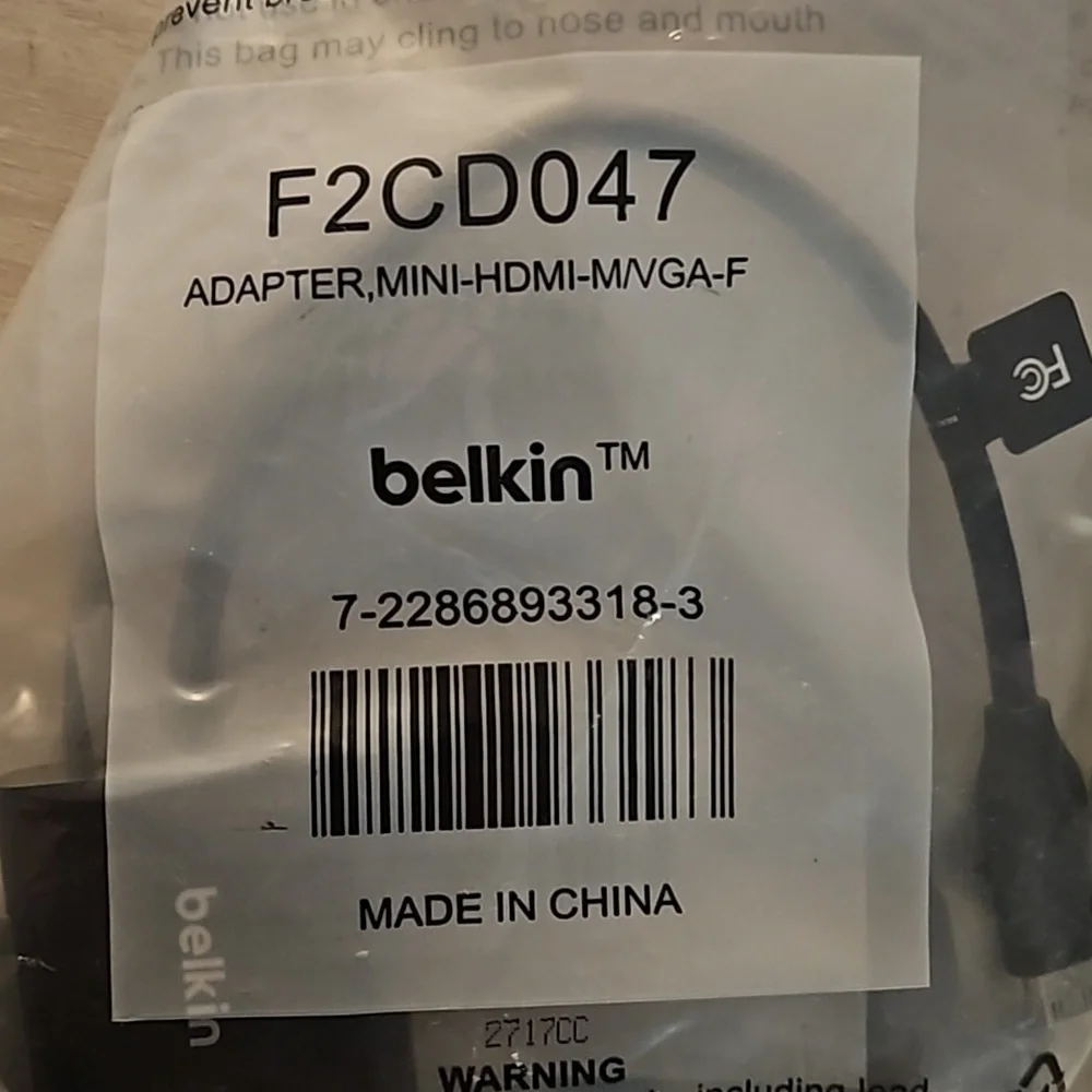 Belkin Mini HDMI to VGA Adapter